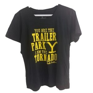 YELLOWSTONE MENS SHIRT SIZE XL‎ BLACK SHORT SLEEVE YOU ARE THE TRAILER